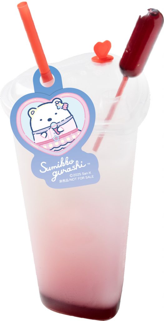 特典「ストロータグ型シール」、「コースター」付き　テイクアウト可能なドリンクメニュー（各900円）　　(C)2025 SAN-X CO., LTD. ALL RIGHTS RESERVED.